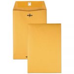 Clasp Envelope, #63, Cheese Blade Flap, Clasp/Gummed Closure, 6.5 x 9.5, Brown Kraft, 100/Box