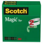 Magic Tape Refill, 3/4" x 2592", 3" Core, 2/Pack