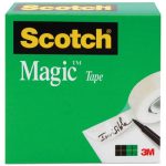 Magic Tape Refill, 1/2" x 1296", 1" Core, Clear