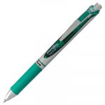 EnerGel RTX Retractable Gel Pen, Medium 0.7mm, Green Ink, Black/Gray Barrel