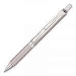 EnerGel Alloy RT Retractable Gel Pen, Medium 0.7mm, Black Ink, Chrome Barrel