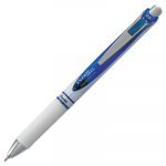 EnerGel RTX Retractable Gel Pen, Fine 0.5mm, Blue Ink, White/Blue Barrel