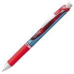 EnerGel RTX Retractable Gel Pen, Medium 0.7mm, Red Ink, Black/Gray Barrel