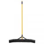Maximizer Push-to-Center Broom, 36", PVC Bristles, Yellow/Black