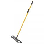 Maximizer Dust Mop Frame with Handle and Scraper, 24" x 5.5", Yellow/Black