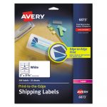 Vibrant Color Printing Mailing Labels, Copiers and Laser Printers, 2 x 3.75, White, 8/Sheet, 25 Sheets/Pack