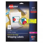 Vibrant Color Printing Mailing Labels, Copiers and Laser Printers, 3 x 3.75, White, 6/Sheet, 25 Sheets/Pack