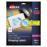 Vibrant Color Printing Mailing Labels, Copiers and Laser Printers, 3.75 x 4.75, White, 4/Sheet, 25 Sheets/Pack