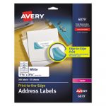 Vibrant Color Printing Mailing Labels, Copiers and Laser Printers, 1.25 x 3.75, White, 12/Sheet, 25 Sheets/Pack