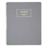 Workstyle Notebook, 1 Subject, Wide/Legal Rule, Gray Cover, 11 x 9, 80 Pages