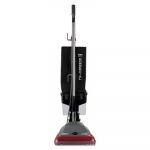 TRADITION Upright Vacuum with Dust Cup, 5 amp, 14 lb, Gray/Red