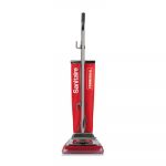 TRADITION Upright Vacuum with Shake-Out Bag, 17.5 lb, Red