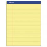 Recycled Writing Pads, Wide/Legal Rule, 8.5 x 11.75, Canary, 50 Sheets, Dozen