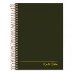 Gold Fibre Personal Notebooks, 1 Subject, Medium/College Rule, Classic Green Cover, 7 x 5, 100 Pages