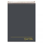 Gold Fibre Wirebound Writing Pad w/ Cover, 1 Subject, Project Notes, Gray Cover, 8.5 x 11.75, 70 Pages