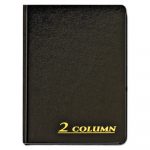 Account Book, 2 Column, Black Cover, 80 Pages, 7 x 9 1/4