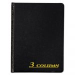 Account Book, 3 Column, Black Cover, 80 Pages, 7 x 9 1/4