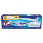 Toilet Wand Disposable Toilet Cleaning Kit: Handle, Caddy & Refills, 6/Carton