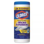 Disinfecting Wipes with Micro-Scrubbers, 7 x 8, Crisp Lemon, 32/Canister, 12/CT