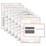 W-2 Tax Form/Envelope Kits, 8 1/2 x 5 1/2, 6-Part, Inkjet/Laser, 24 W-2s & 1 W-3