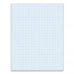 Quadrille Pads, 10 sq/in Quadrille Rule, 8.5 x 11, White, 50 Sheets