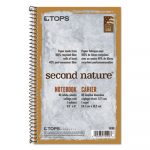 Second Nature Single Subject Wirebound Notebooks, 1 Subject, Medium/College Rule, Light Blue Cover, 9.5 x 6, 80 Pages