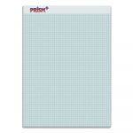 Prism Quadrille Perforated Pads, 5 sq/in Quadrille Rule, 8.5 x 11.75, Blue, 50 Sheets, 12/Pack