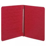 Pressboard Report Cover, Prong Clip, Letter, 3" Capacity, Red