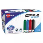 MARKS A LOT Pen-Style Dry Erase Markers, Medium Bullet Tip, Assorted Colors, 24/Set