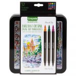 Brush & Detail Dual Ended Markers, Extra-Fine Brush/Bullet Tip, Assorted Colors, 16/Set
