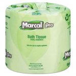 100% Recycled Bathroom Tissue, White, 242 Sheets/Roll, 48 Rolls/Carton