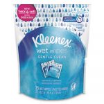 Wet Wipes Gentle Clean for Hands and Face, White, 25 Towels/Pouch, 8 Pouches/Carton