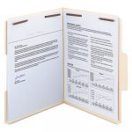 SuperTab Reinforced Guide Height 2-Fastener Folders, 1/3-Cut Tabs, Letter Size, 14 pt. Manila, 50/Box