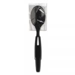 SmartStock Wrapped Heavy-Weight Cutlery Refill, Teaspoon, Black, 960/Carton