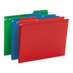 FasTab Hanging Folders, Letter Size, 1/3-Cut Tab, Assorted, 18/Box