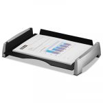 Office Suites Side Load Letter Tray, Plastic, Black/Silver