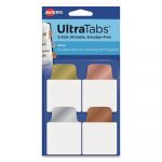 Ultra Tabs Repositionable Tabs, 1 x 1.5, Assorted Metallic, 40/PK