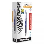 Sarasa Dry Gel X30 Retractable Gel Pen, Medium 0.7mm, Blue Ink/Barrel, Dozen