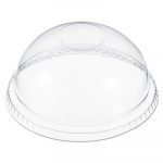 Plastic Dome Lid, Fits 6-22 oz. Cups, Clear, 1000/Carton