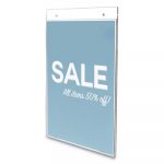 Classic Image Wall Sign Holder, 8 1/2" x 11", Clear Frame, 12/Pack