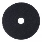 Stripping Floor Pads, 21" Diameter, Black, 5/Carton