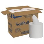 SofPull Perforated Paper Towel, 7 4/5 x 15, White, 560/Roll, 4 Rolls/Carton