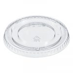 Non-Vented Cup Lids, Fits 12 oz Cups, Clear, 2500/Carton