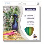 Triangular Colored Pencil Set, Soft, Assorted Lead, 120/Set