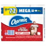 Ultra Strong Bathroom Tissue, 2-Ply, 286 Sheet/Roll, 18/Pack