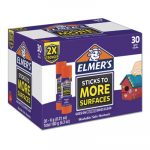 Extra-Strength School Glue Sticks, 0.21 oz, Purple/Clear, 30/Carton