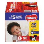 Snug and Dry Diapers, Size 5, 27 lbs to 35 lbs, 96/Pack
