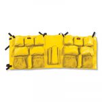 Slim Jim Caddy Bag, 19 Compartments, 10.25w x 19h, Yellow