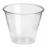Clear Plastic PETE Cups, Cold, 9oz, Regular Size, 50/Pack, 20 Packs/Carton