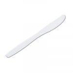 Plastic Cutlery, Heavyweight Knives, White, 1000/Carton